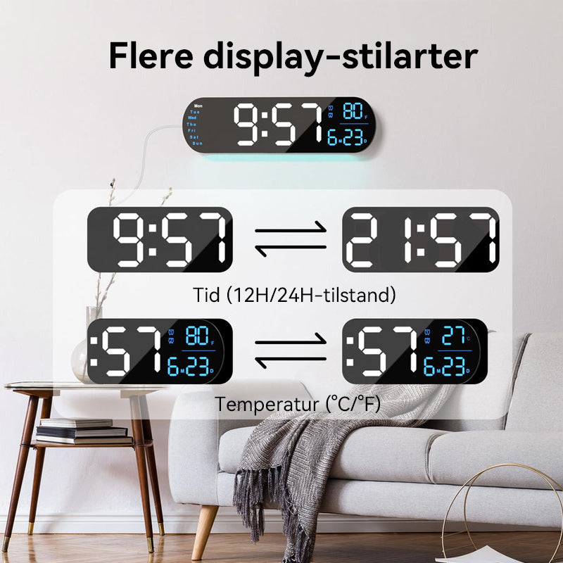 Ur Display Multifunktionelt LED Display-ur – hjemplus-dk