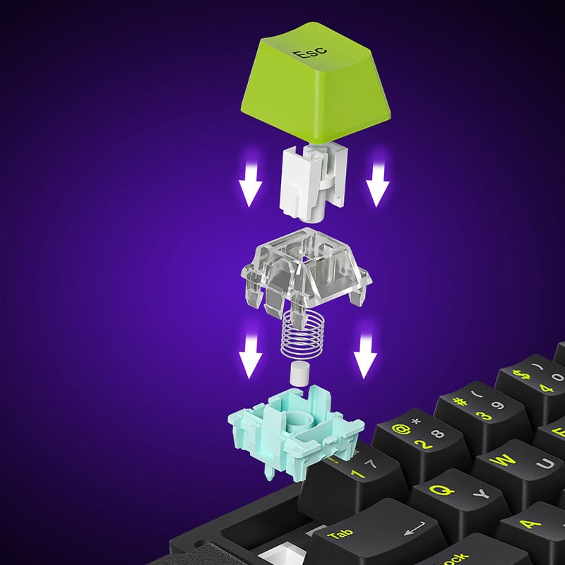 M30 HE gamertastatur med 8K magnetisk akse