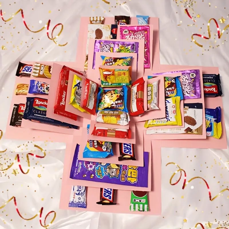 Overraskelses eksplosion gaveindpakning - Tom æske