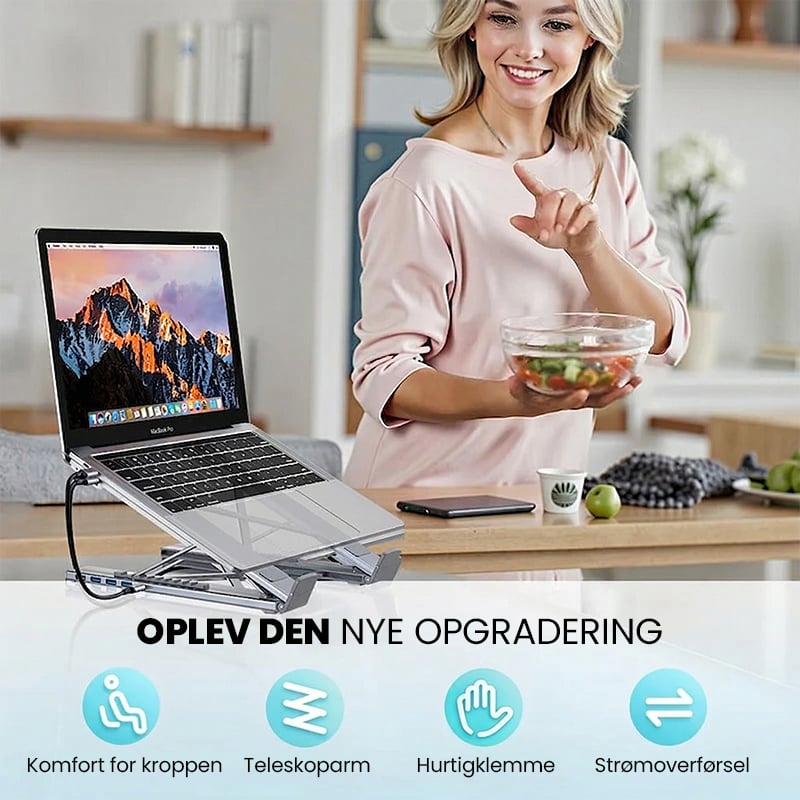 8-i-1 USB-C docking station til bærbar computer