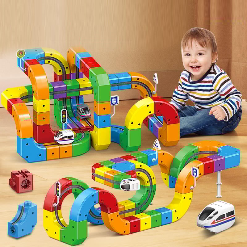 Magisk magnetisk togbanesæt til børn