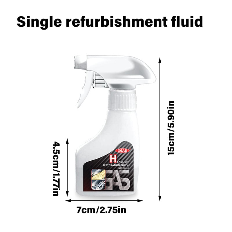 Spray til restaurering af forlygter