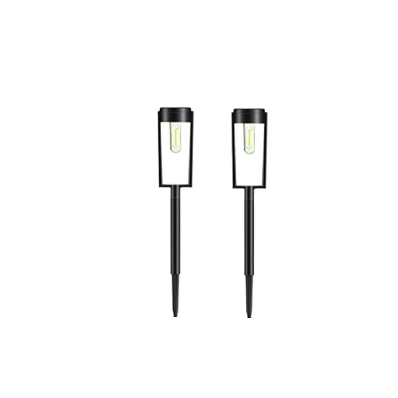 Solcelledrevne græsplænelamper med wolframglødetråd (2 stk.)