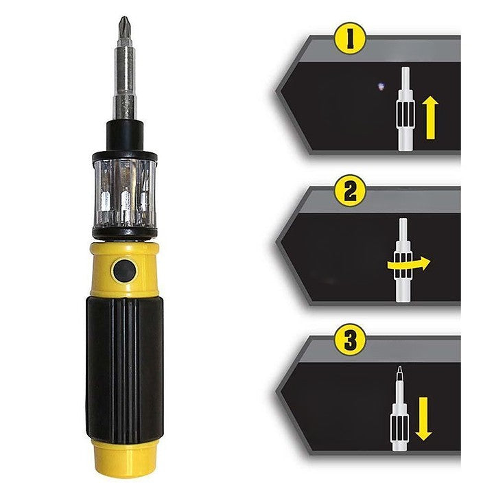 6-i-1 Multifunktionel roterende skruetrækker