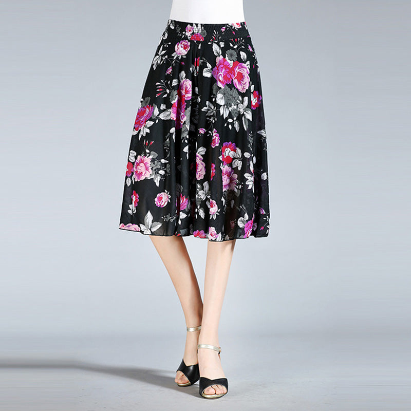 Bredbenede culottes i vintage stil (Dame)