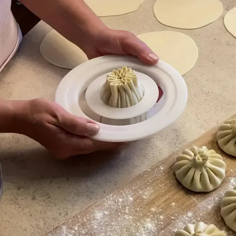 Blomsterformet maskine til fremstilling af dumplings og baozi