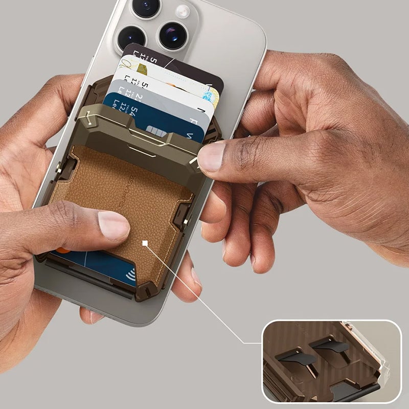 Magnetisk pung med stativ