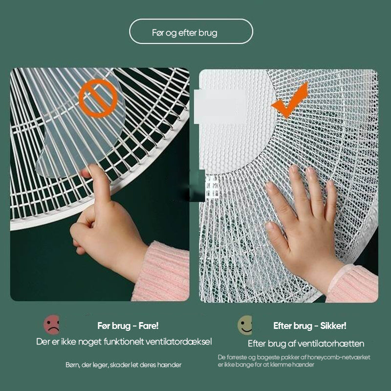 Beskyttelsesnet til ventilator