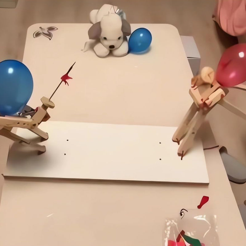 Fægtende træfigurer