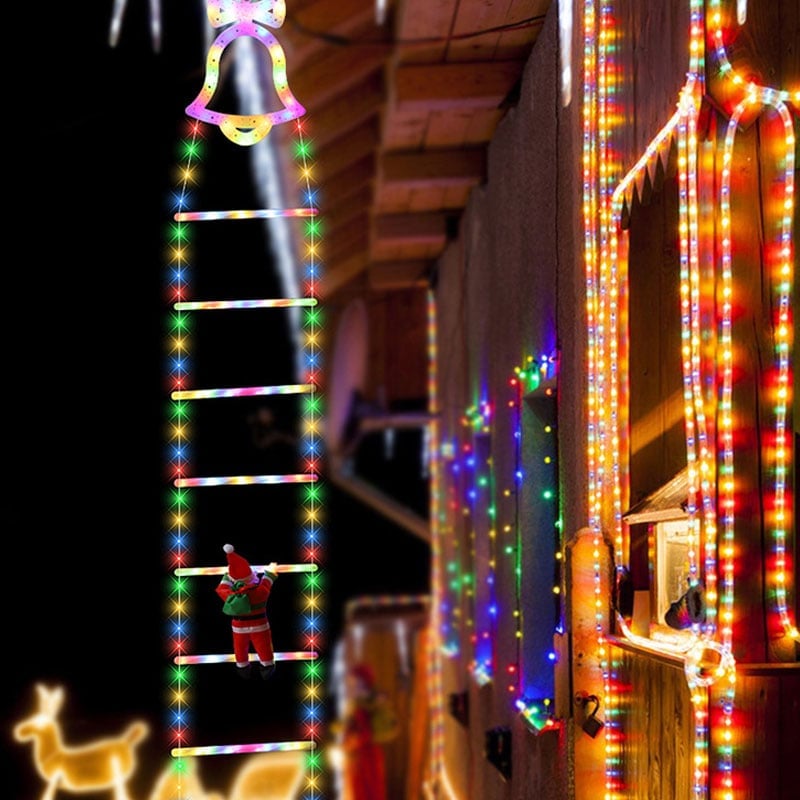 Stigeklatrende julemand-LED-Lampe