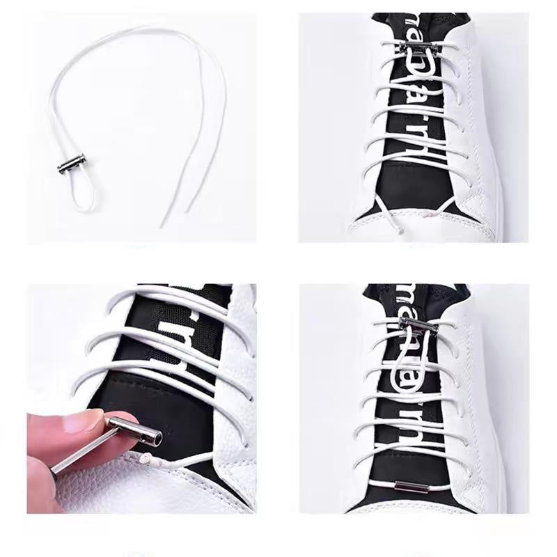 Quick-Lock No-Tie Elastic Shoelaces