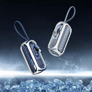 Hurtigopladende roterende powerbank med indbygget kabel