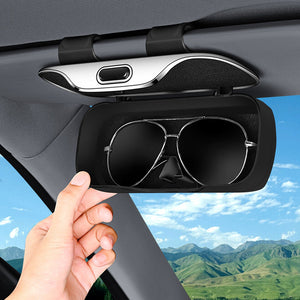 Solskærmsmonteret brilleetui