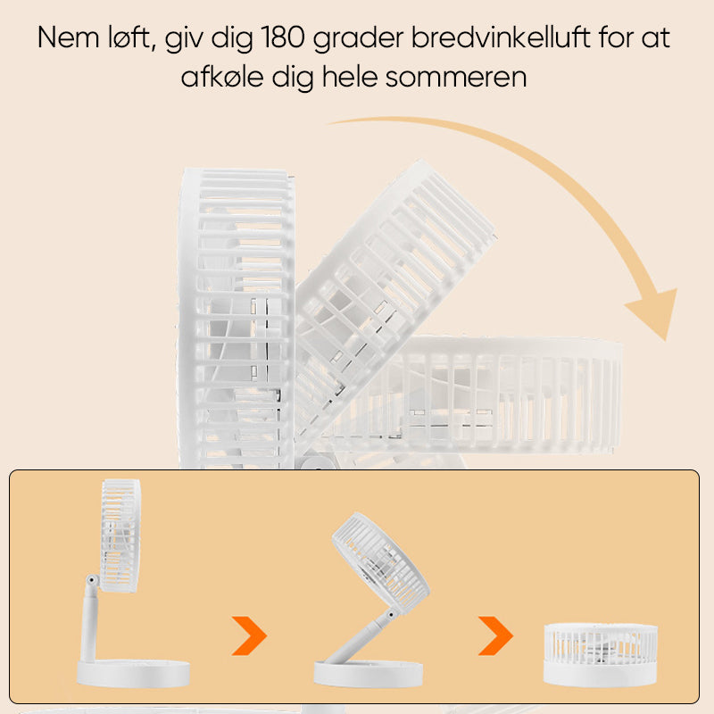 Teleskopisk foldeventilator