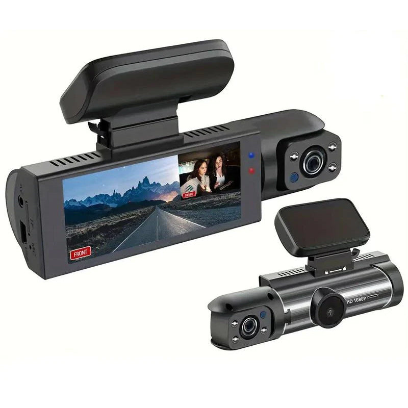 SAKER Dashcam med front og bagkamera