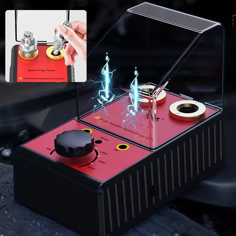 Dobbelt tændrørstester med to 12 mm tændrørsfatninger