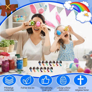 Mini Jesus-figurer med "Jesus Loves You"-slogan