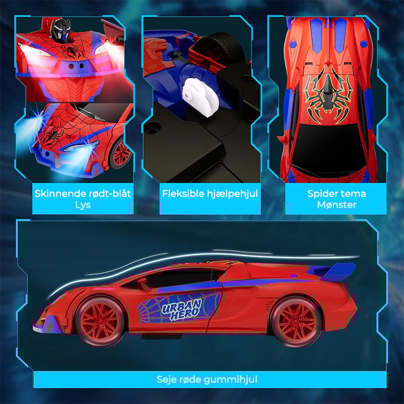 Fjernstyret transformer robotbil