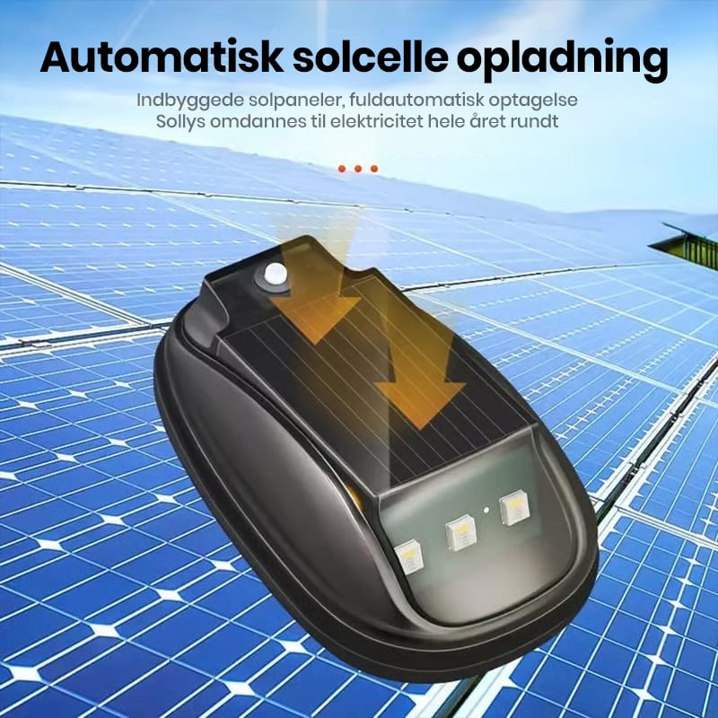 Solcelledrevne RGB tagblinklygter