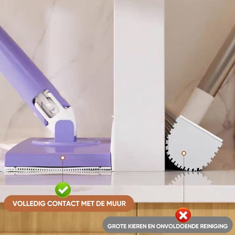 Handige mini-mop met doekwisselfunctie