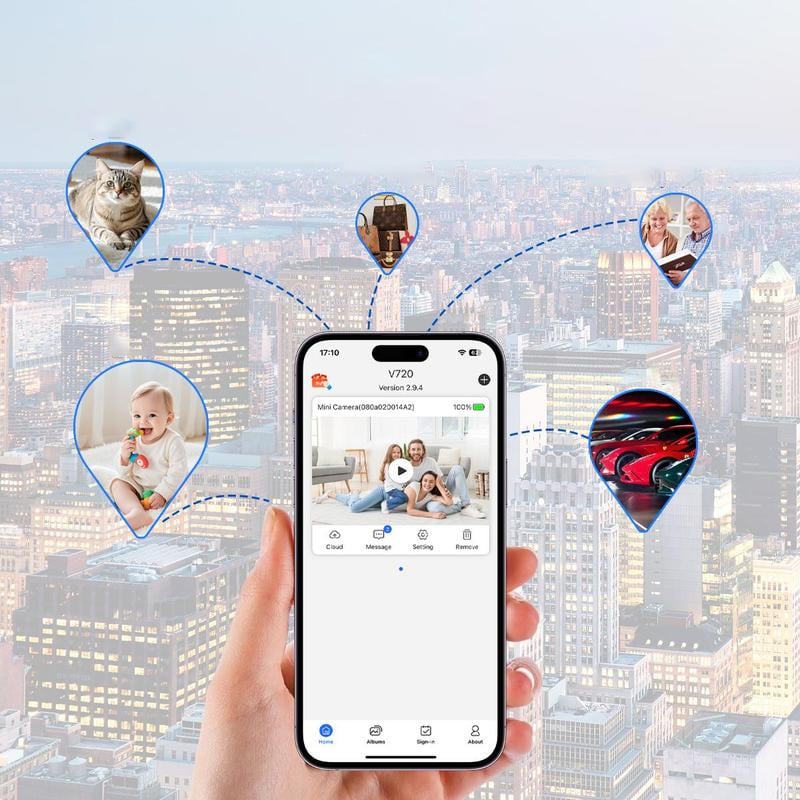 Indendørs trådløst sikkerhedskamera