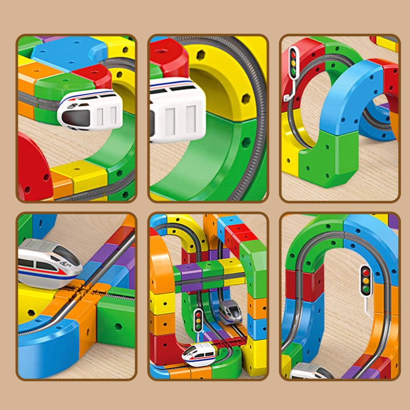 Magisk magnetisk togbanesæt til børn