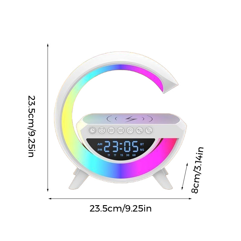 G-shaped Led Wireless Charging Speaker