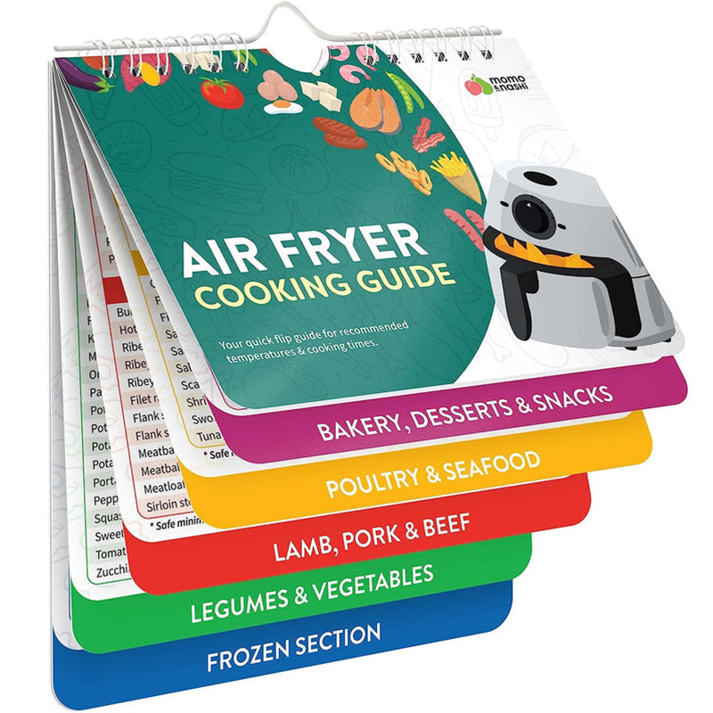 Air fryer guide med magnestiske ark