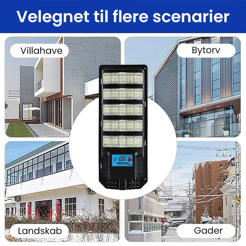 Solcelledrevne automatiske sensor gadelygter til gårdhaver