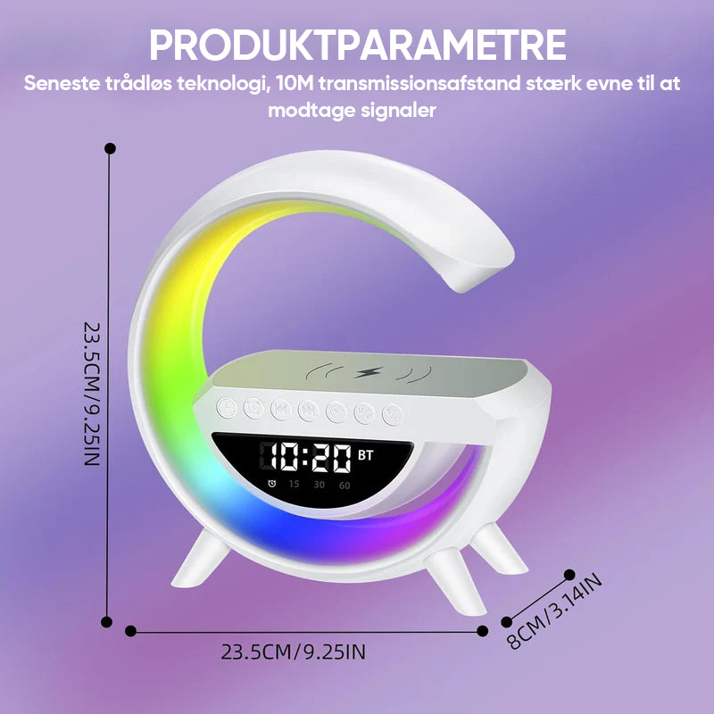 G-shaped Led Wireless Charging Speaker