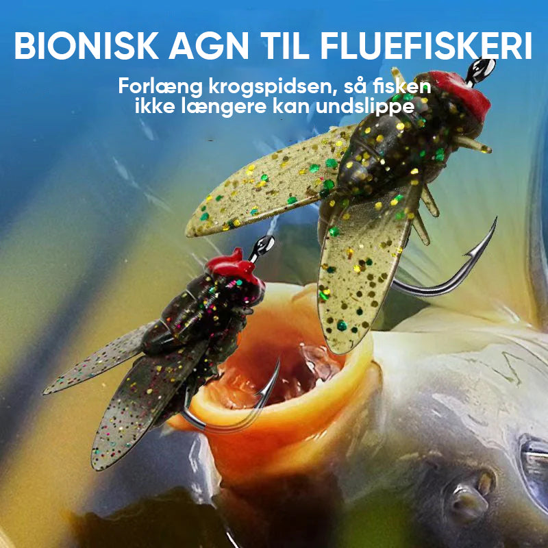 Bionisk flue fiskeagn