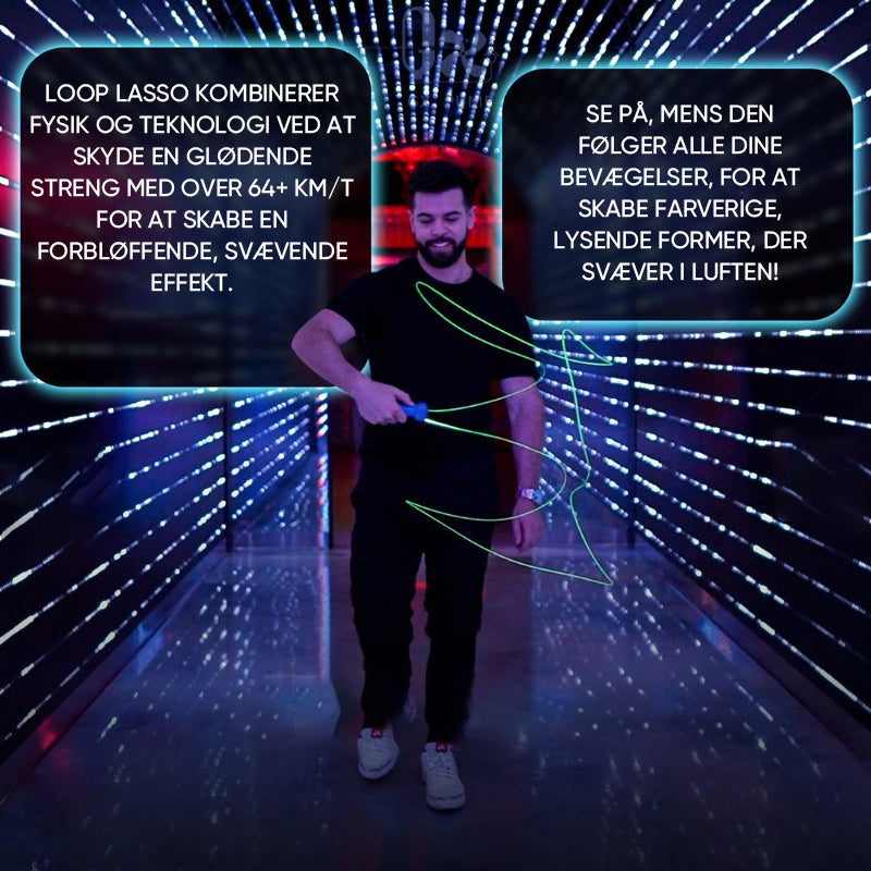 Bærbar rebkaster loop-legetøj