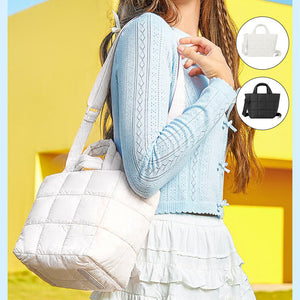 Lille quiltet crossbody taske