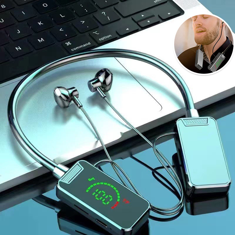 Bluetooth headset med digital display og nakkebøjle