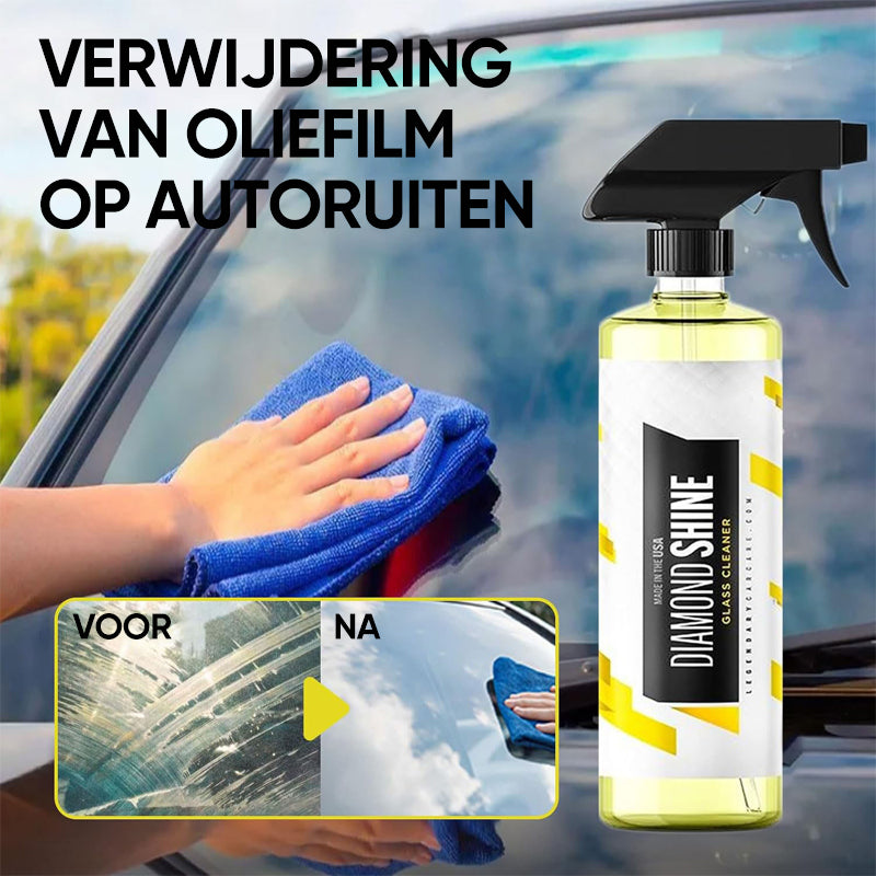 Skinnende auto glas rens