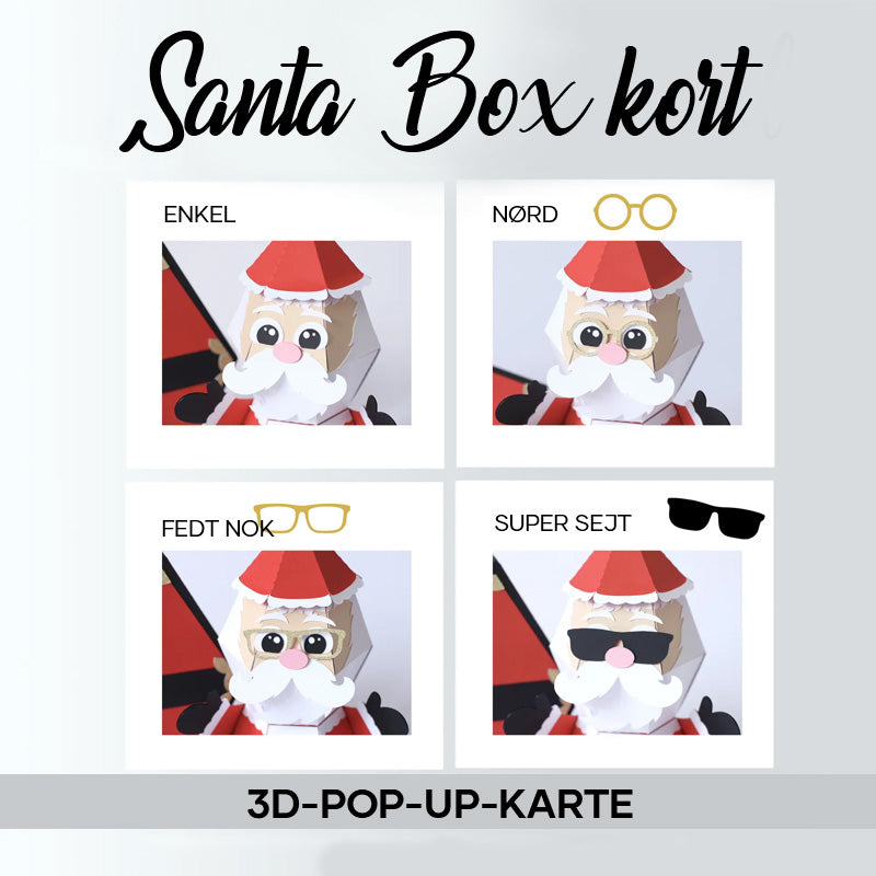 🎅3D Pop-op julemandsæske 🥳