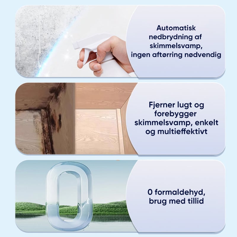 Mugforebyggende vægrens og skimmelpletfjerner