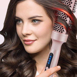 2-i-1 hårstylingbørste til glat og krøllet hår