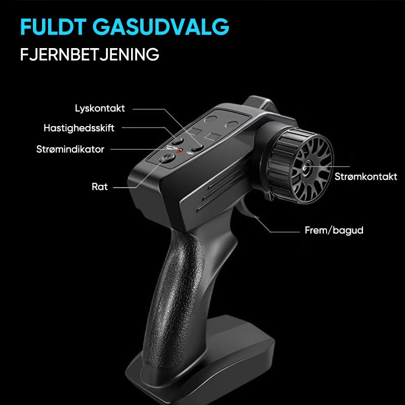 Fjernstyret drift racerbil