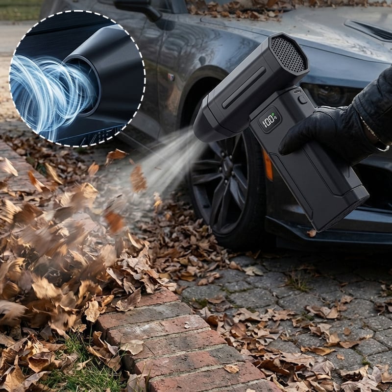 Ultrakraftig bærbar turboblæser med 150.000 o/min