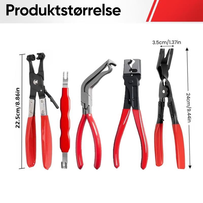 Professionelt slangeklemmesæt