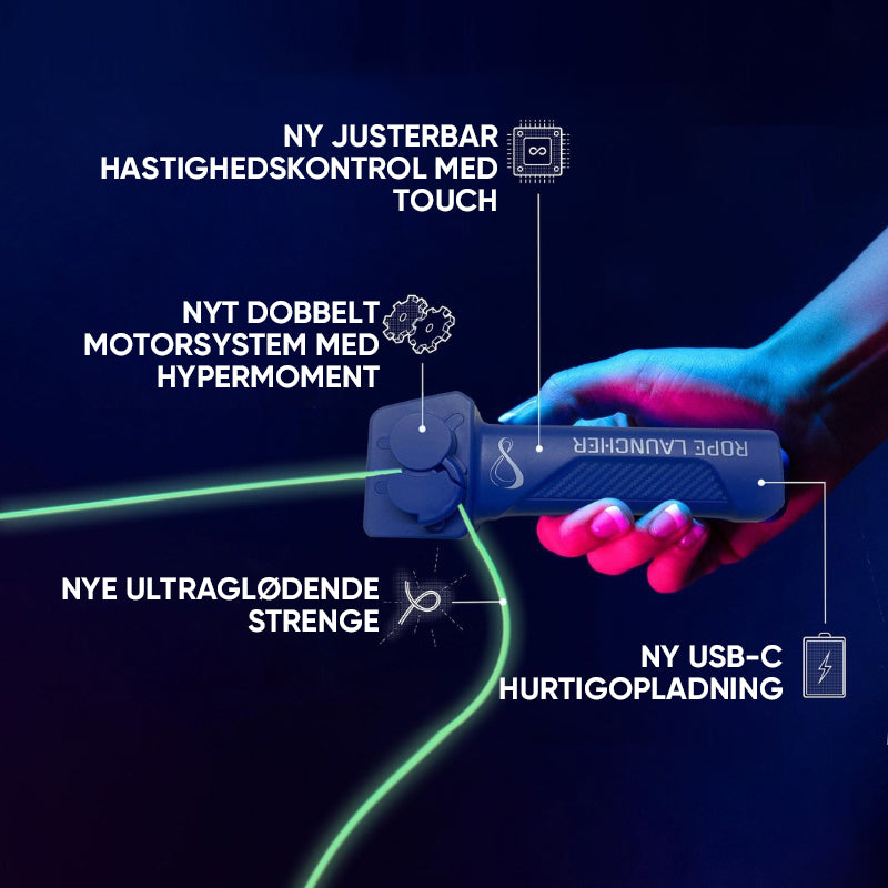 Bærbar rebkaster loop-legetøj