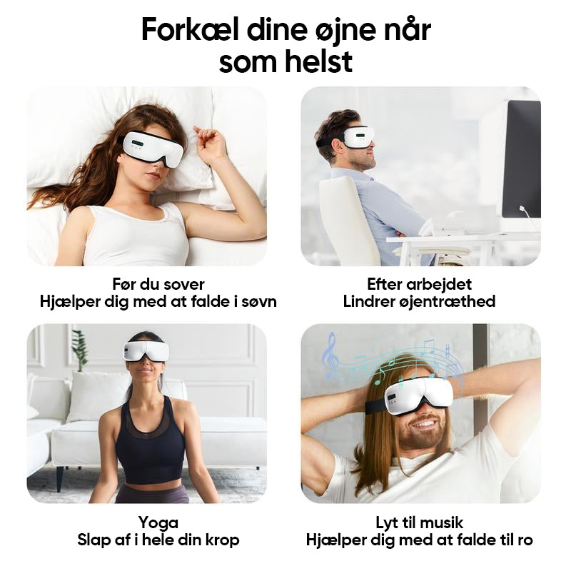 Øjenmassageapparat med varmeterapi