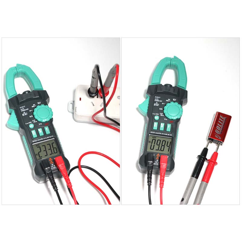 Højpræcisions klemme type amperemeter til jævn- og vekselstrøm