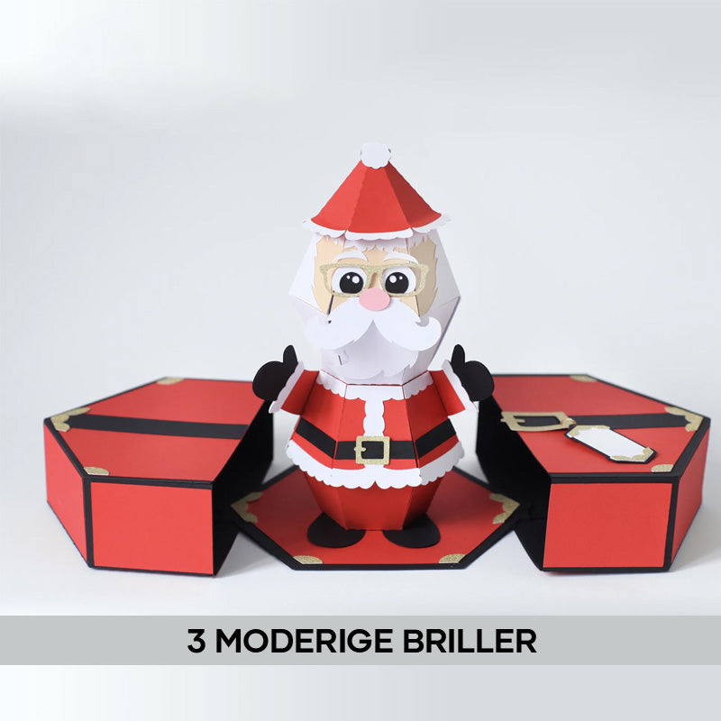 🎅3D Pop-op julemandsæske 🥳