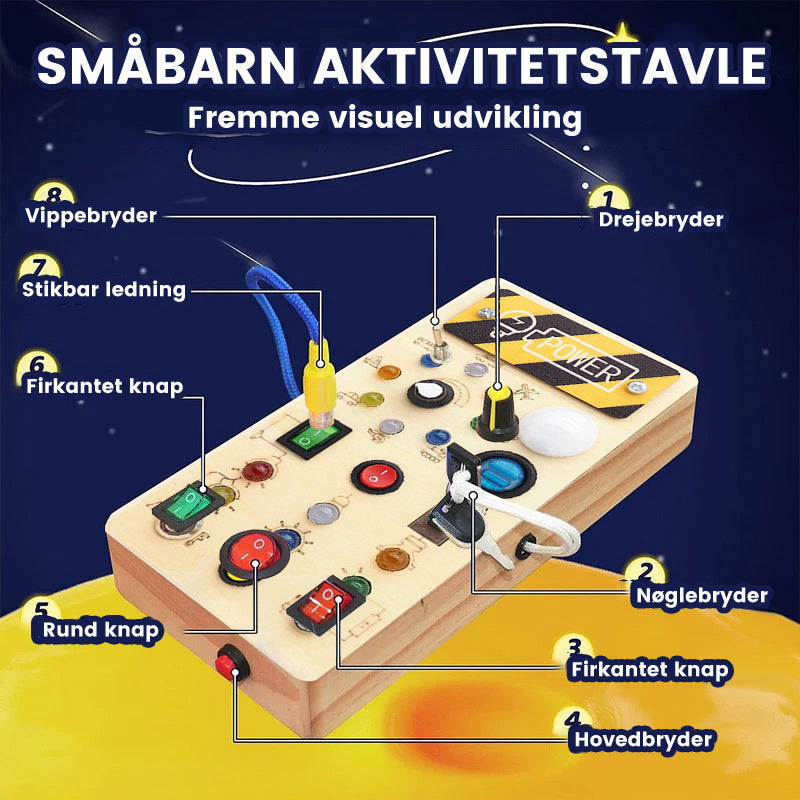 Aktivitetsbræt til småbørn