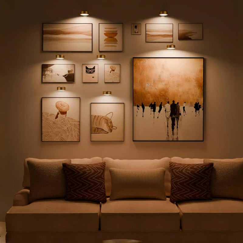 Trådløs LED-væglampe med fjernbetjening