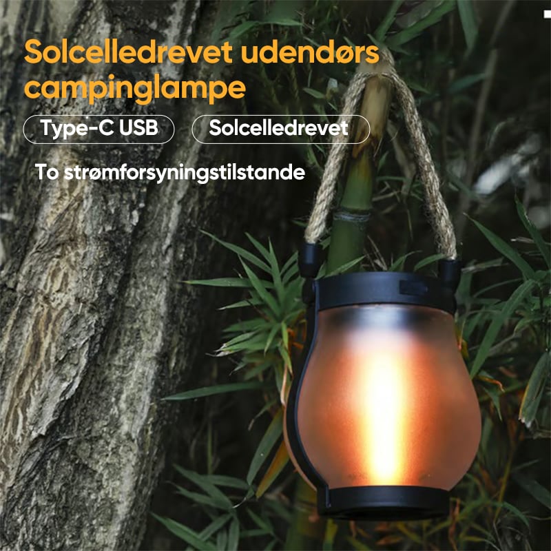 Solcelledrevne udendørs camping lanternelamper