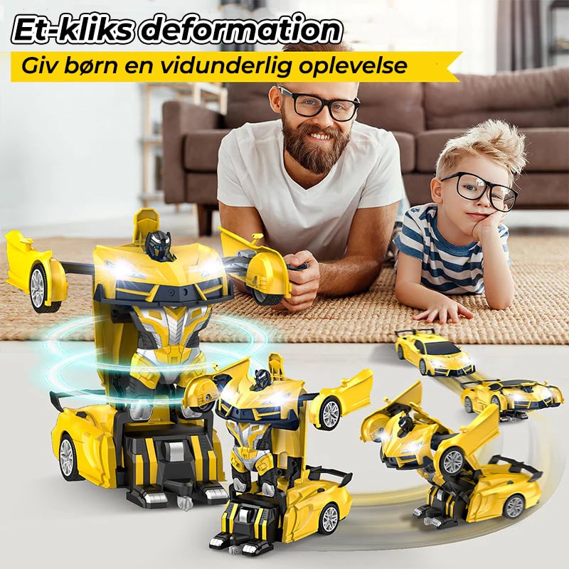Fjernstyret transformer robotbil