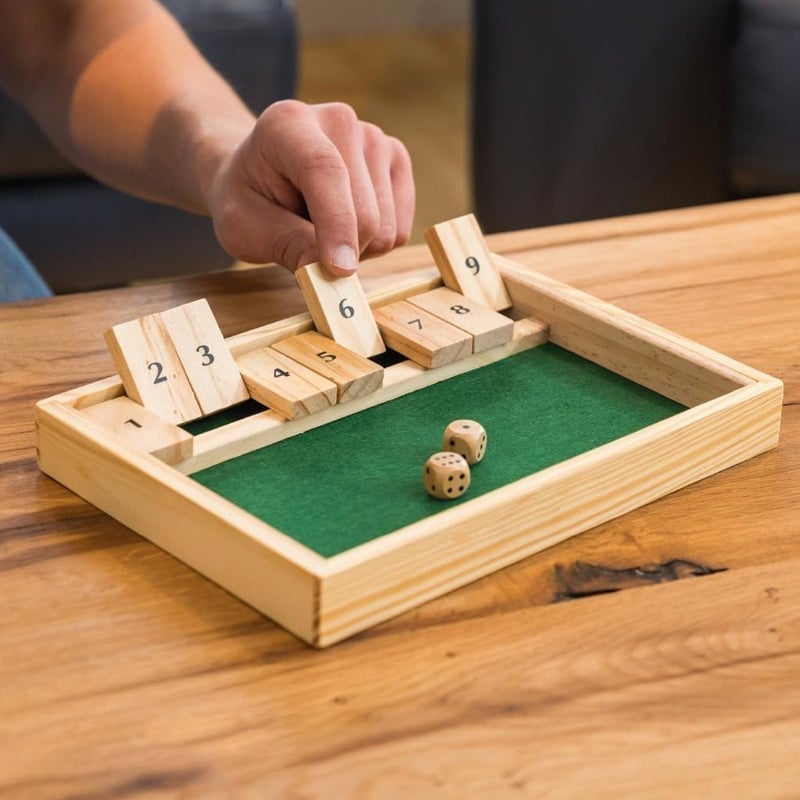 Shut The Box - Sjovt matematikbrætspil for voksne og børn